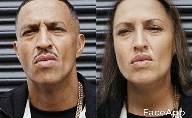 Mano Brown no FaceApp — Foto: Reprodução