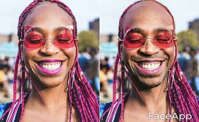 karol Conka no FaceApp — Foto: Reprodução