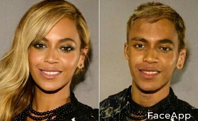 Beyoncé no FaceApp — Foto: Reprodução