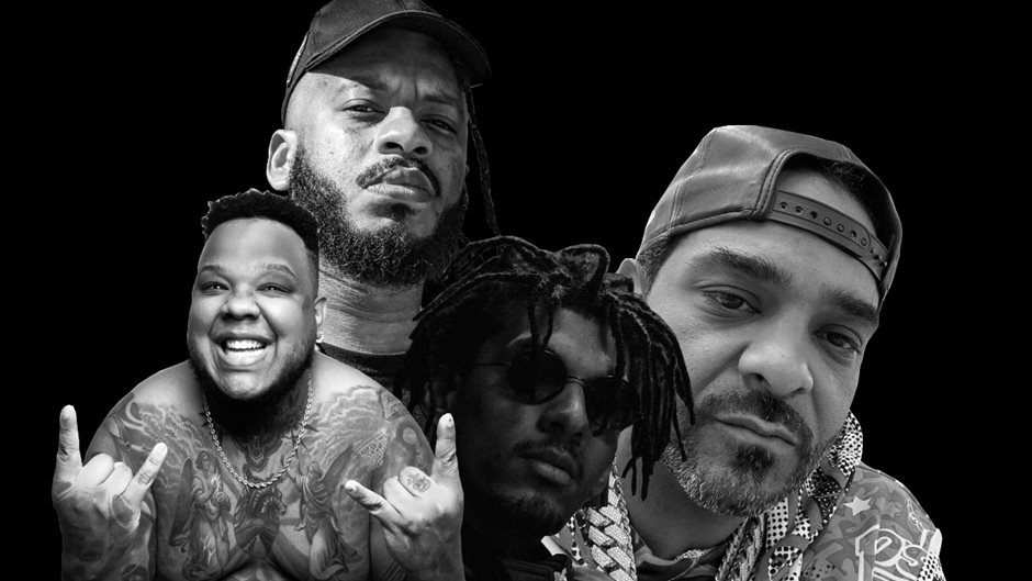 Os brasileiros BK e Tiago Mac se juntam ao americano Jim Jones e ao venezuelano Akapellah para um lançamento internacional poderoso. - Foto Divulgação