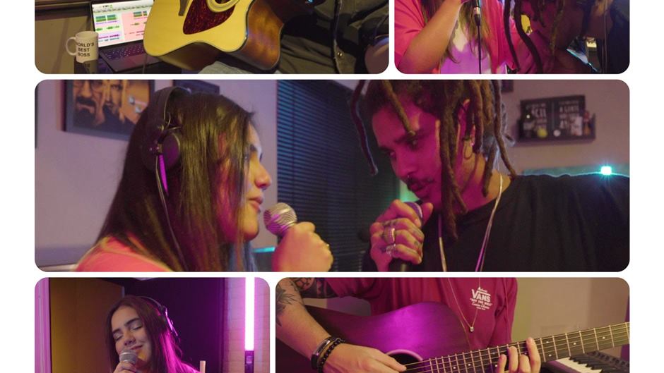 Sabrina Oliveira e SóCiro interpretam a canção “Vai Com Calma” em uma live session gravada nos estúdios da 48k, em São Paulo.
