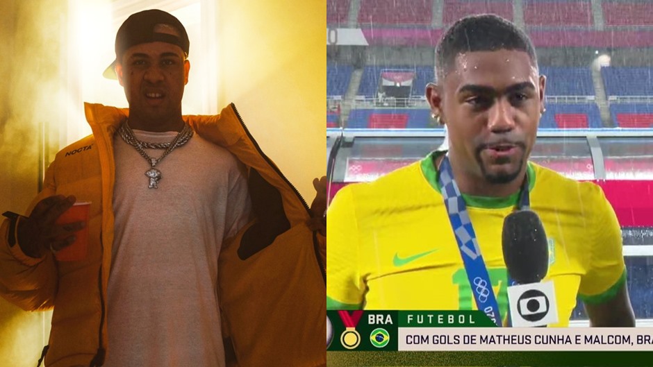 Medalhista olímpico e responsável pelo gol do título brasileiro, o atacante Malcom escolheu “Iluminado”, de Kawe, como música pra celebrar conquista.