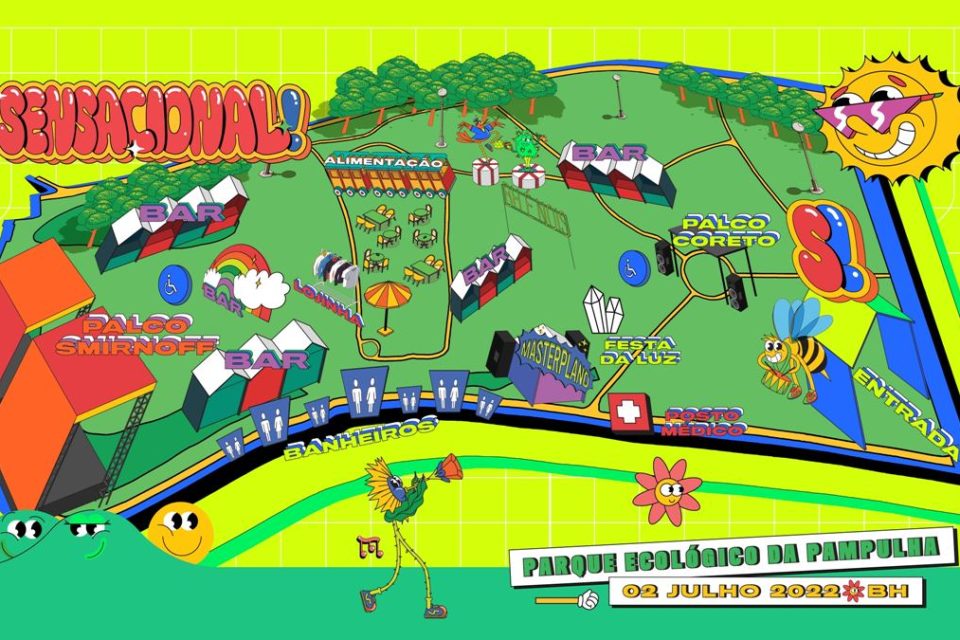 Festival Sensacional! revela mapa oficial com palco inédito de música eletrônica