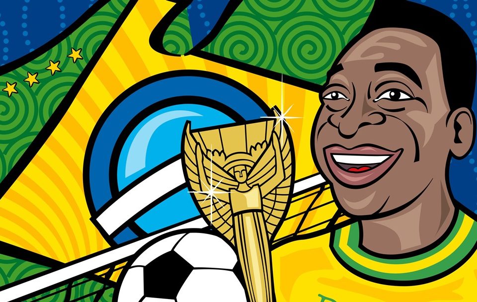 Pelé é homenageado por mais de cem cartunistas em exposição