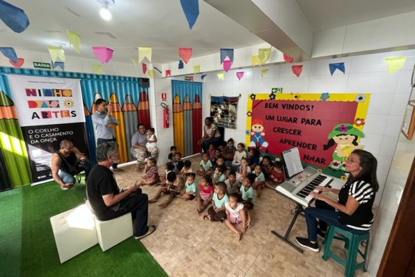 Ninho das Artes promove oficinas gratuitas de economia criativa em creches do Riacho Fundo II