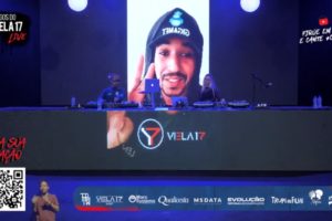 B-boy Luizin na live do Viela 17 (foto: Viela 17)