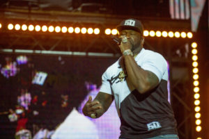 YEREVAN, ARMENIA. July 01: Curtis Jackson, aka 50 Cent is performing on the concert within the framework of the