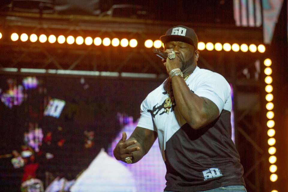 YEREVAN, ARMENIA. July 01: Curtis Jackson, aka 50 Cent is performing on the concert within the framework of the