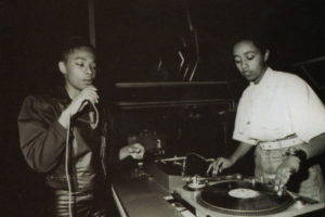 Sharylaine e DJ Quetry (1989) Foto: acervo pessoal Sharylaine