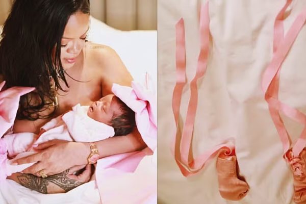 Rihanna anuncia nascimento de filha, Rocki Irish Mayers — Foto: Reprodução/Instagram/badgalriri