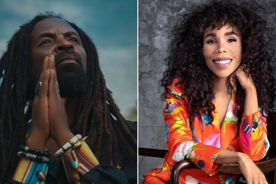 Rocky Dawuni (crédito Roasted Kweku) e Cedella Marley (crédito George Kamper)